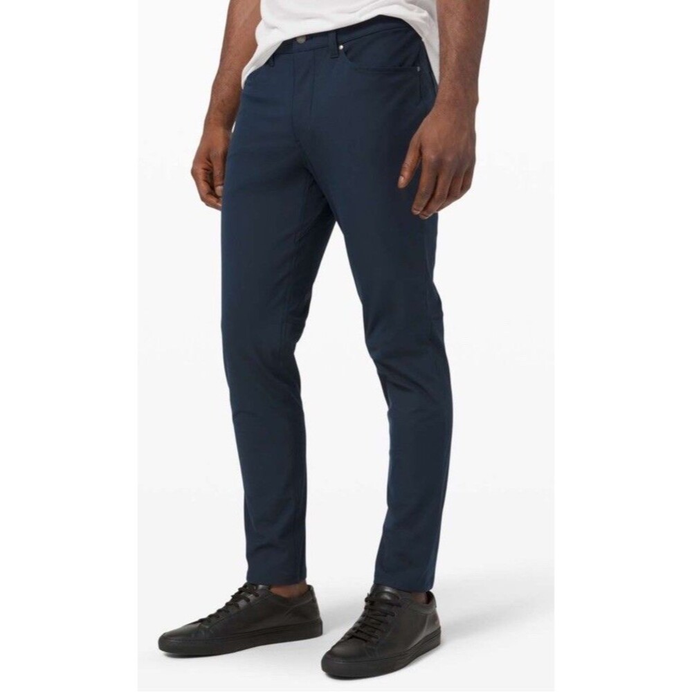 Lululemon ABC Slim Fit 5-Pocket Pant Warpstreme Size 30 Navy Blue Formal Work